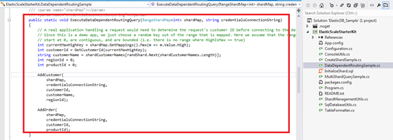 Dependent Routing classで行を挿入