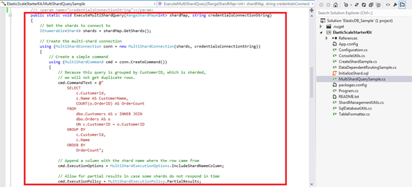 MultiShardQueryで行をSELECT