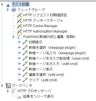 採取したワークロードを再現するスクリプト