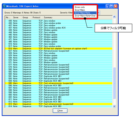 [Expert Infos]ダイアログ