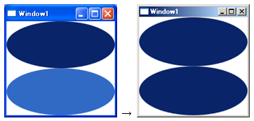 DynamicResourceの定義と参照例（リソースがアプリケーション外部から変更される場合）