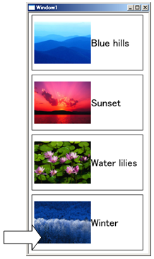 ItemsControlのDataTemplate