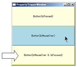 プロパティ トリガ